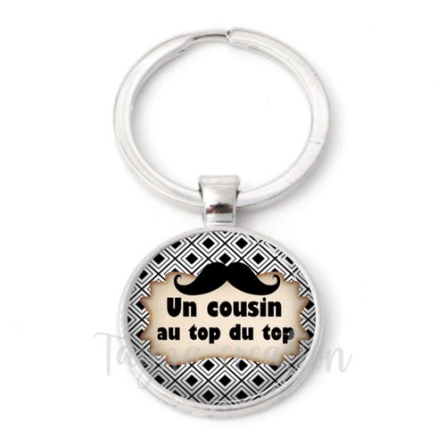 Porte-clés un cousin au top du top, cadeau pour homme