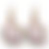 Boucles d’oreilles motif abstrait