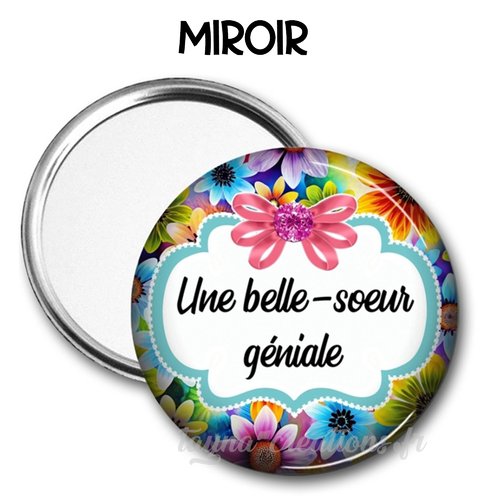 Miroir de poche – cadeau belle soeur, deux tailles disponibles