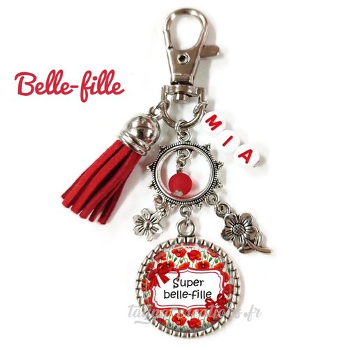 Porte-clés belle fille personnalisable – super belle fille