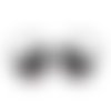Puce d’oreille chat, boucle d'oreille chat, cabochon verre 12 mm