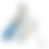 Porte-clés marraine d’amour foreve - bijou de sac - cadeau personnalisé couleur bleu