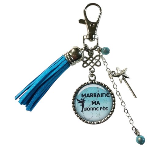 Porte-clés marraine ma bonne fée
