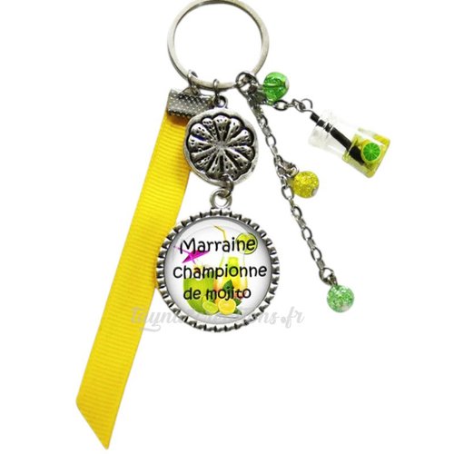 Porte-clés marraine championne de mojito