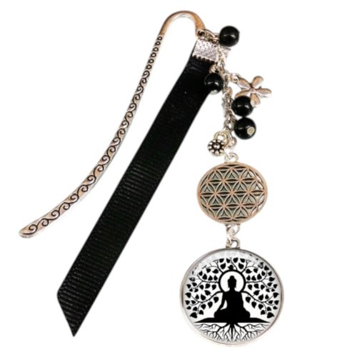 Marque-pages bouddha – fleur de vie