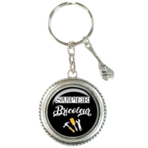 Porte clés super bricoleur, cadeau pour homme