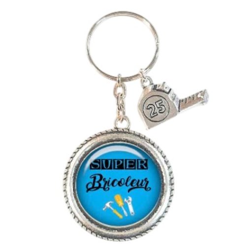Porte clés super bricoleur, cadeau pour homme