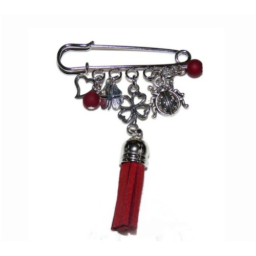 Broche épingle porte-bonheur, cadeau porte-bonheur