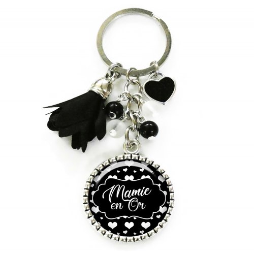 Porte-clés mamie en or, cadeau pour mamie, cadeau fête des mamies