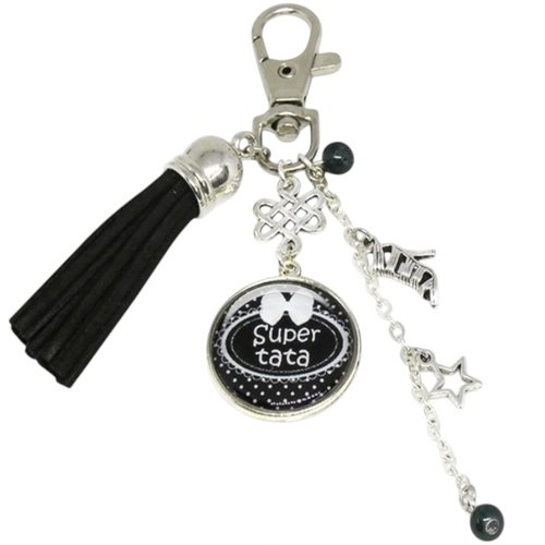 Porte-clés super tata, idée cadeau tata