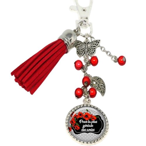 Porte-clés amie, bijou de sac pour la plus gentille des amies