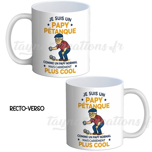 Mug je suis un papy pétanque comme un papy normal mais carrément plus cool