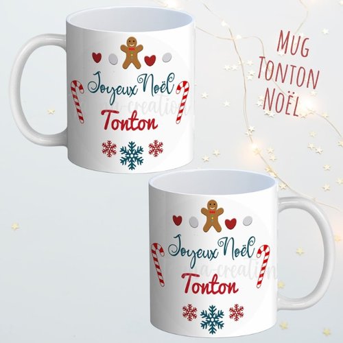 Mug tonton– tasse personnalisable joyeux noël tonton