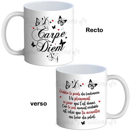 Mug carpe diem– tasse carpe diem