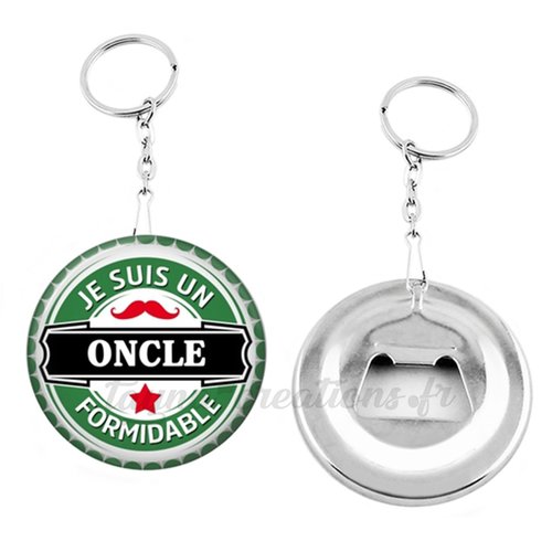 Porte clés décapsuleur oncle formidable