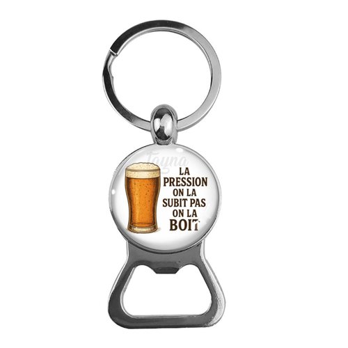 Porte clés je suis un mec simple j'aime la pétanque et l'apéro, décapsuleur sport pétanque