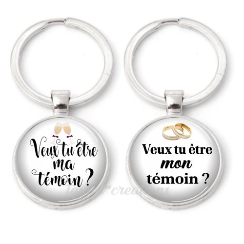 Porte clés veux tu être mon témoin, ma témoin