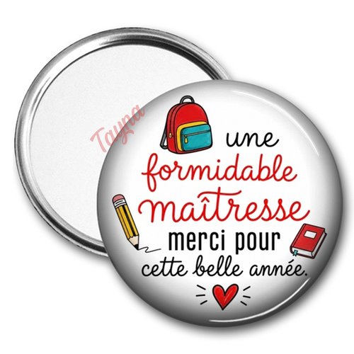 Miroir une formidable maîtresse merci pour cette belle année – une maman formidable, deux tailles disponibles