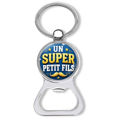 Porte clés un super petit fils, décapsuleur petit fils