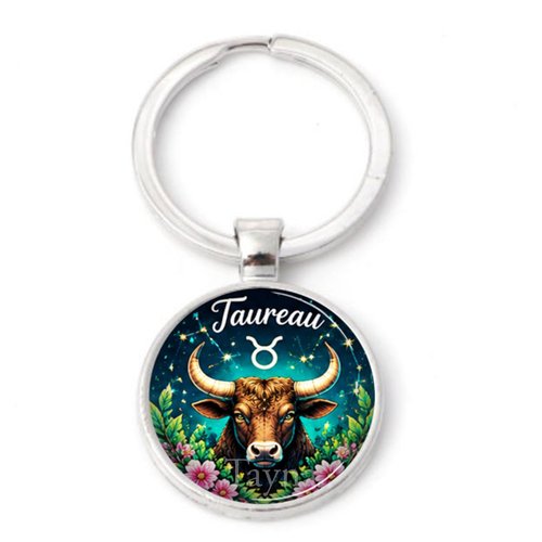 Porte clé taureau signe astrologique