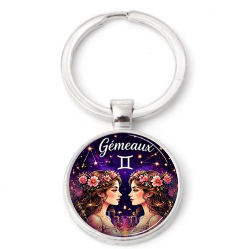 Porte clé gémeaux signe astrologique