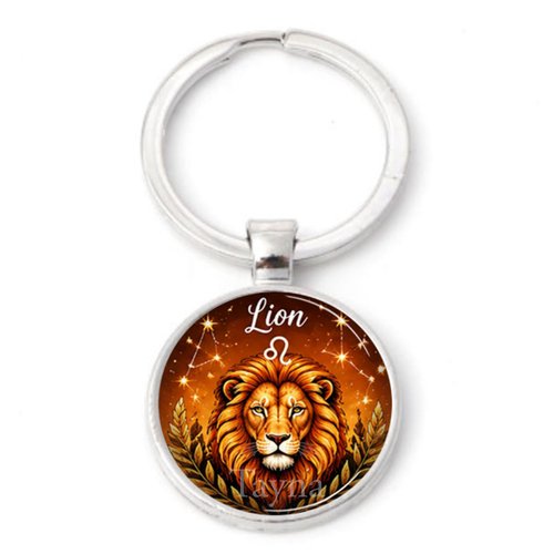 Porte clé lion signe astrologique