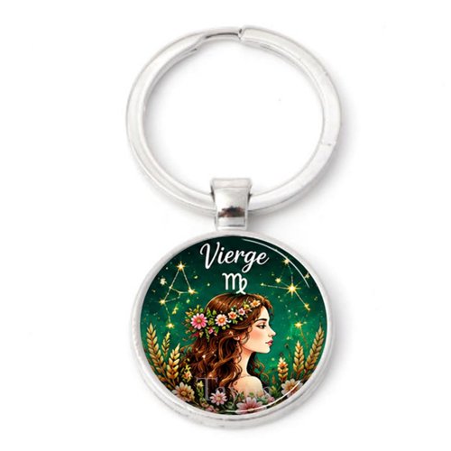 Porte clé vierge signe astrologique
