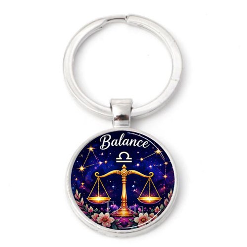 Porte clé balance signe astrologique