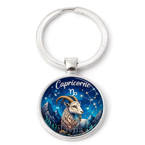 Porte clé capricorne signe astrologique
