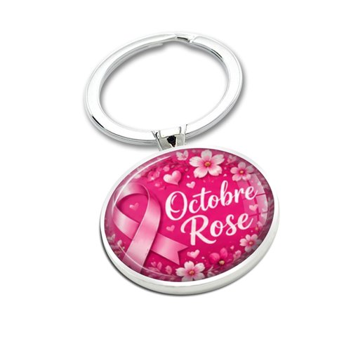 Porte clé octobre rose