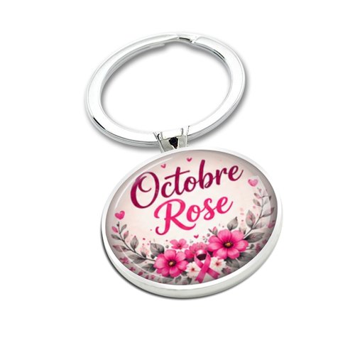 Porte clé octobre rose