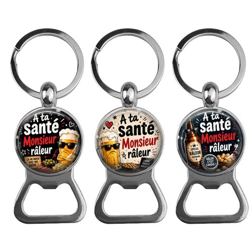 Porte clés râleur, décapsuleur râleur, modèle au choix