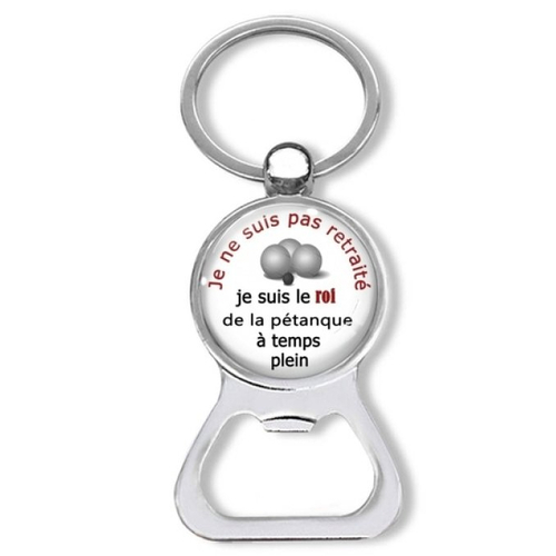 Porte clés pétanque, porte clés joueur de pétanque, idée cadeau homme