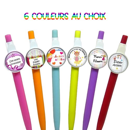 Stylo bille atsem, cadeau de fin d'année scolaire