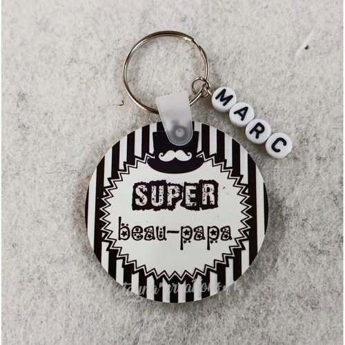 Porte-clés super beau papa, idée cadeau fête des pères, des papas ou des beaux-pères