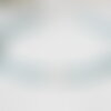 Collier perles aigue-marine et nacre | ras-de-cou bleu clair | bijou romantique femme, idée cadeau