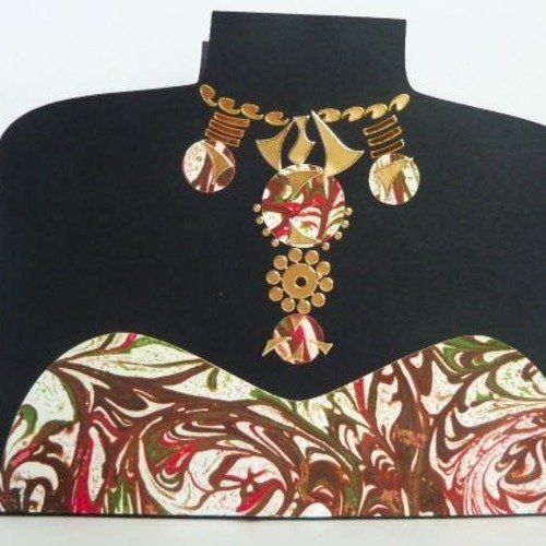 Carte bustier et parure black