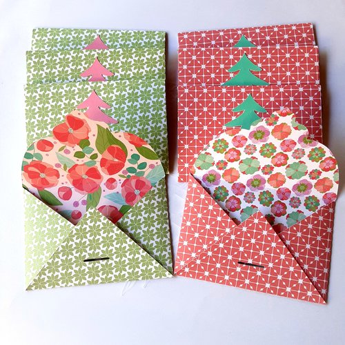 Lot de 8 petites enveloppes