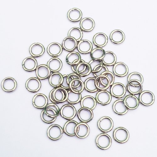 100 en acier inoxydable 304 anneaux métal 4 mm brèche Anneaux Connecteur œillets Best m112c 