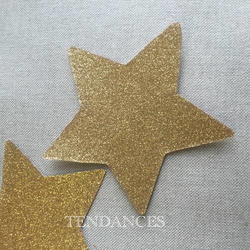 Grand etoiles thermocollant pailletes 10cm 