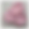 3 broches camélia rose avec perle au centre 6cm 