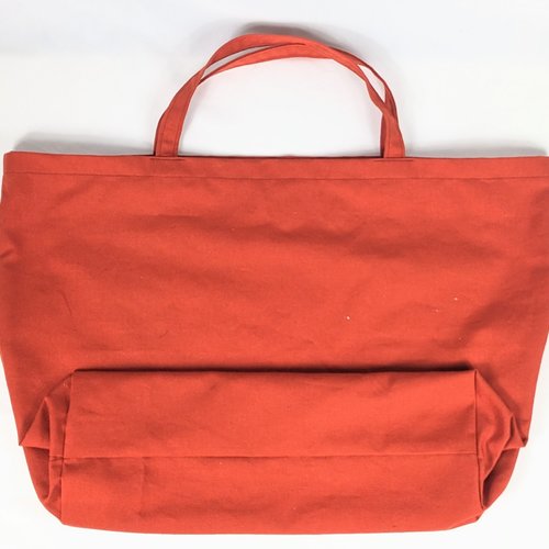 Sac cabas – sac pour les courses - sac orange - téodorine