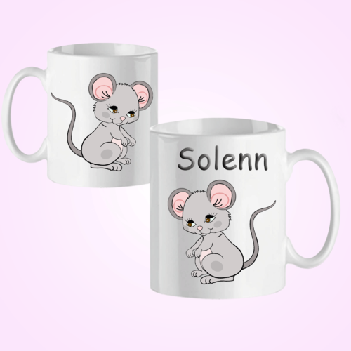 Mug Dinosaure Personnalisable avec un Pr/énom Exemple Lou Anne