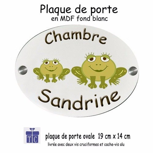 Personnalisez Une Plaque De Porte Grenouille Avec Un Prenom Ex Sandrine Un Grand Marche