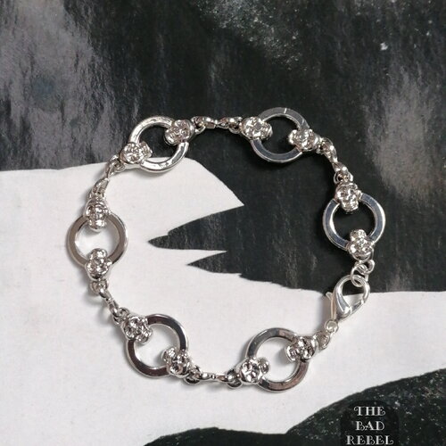 Original bracelet !! skulls!! argente t.18cm the bad rebel collection boho chic