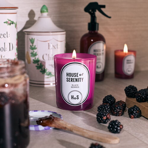 Black berries - bougie parfumée artisanale - marmelade d'automne - cire d'abeille & soja - artisanat français - parfum d'intérieur