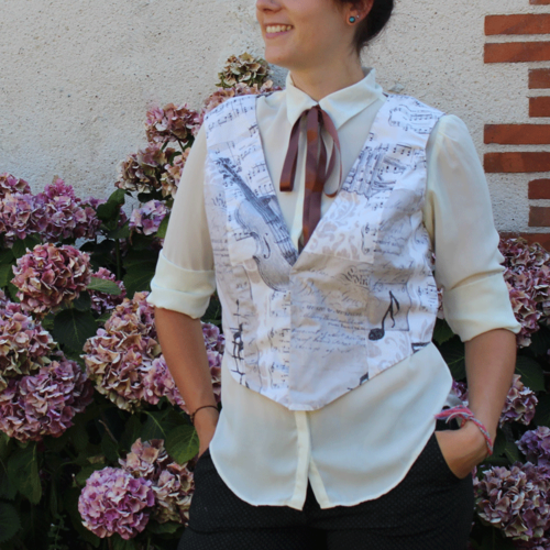 Gilet veston musicale