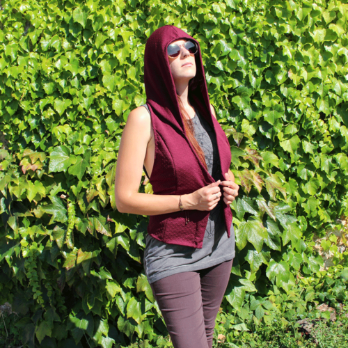 Gilet bordeaux mode alternative