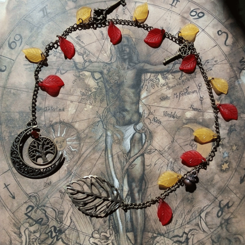 Marque page yggdrasil automne