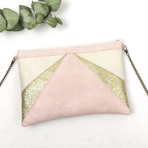pochette rose clair